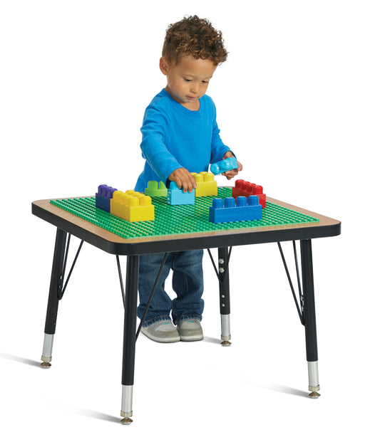Jonti-Craft Adjustable Building Table ‚Äì Preschool Brick Compatible ‚Äì 15-24"H