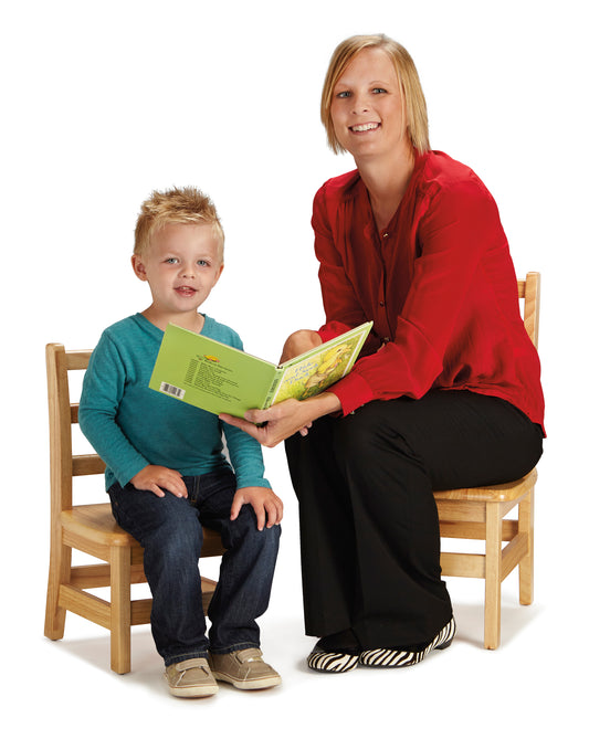 Jonti-Craft Instructor‚Äôs Ladderback Chair Pair - 12" Height